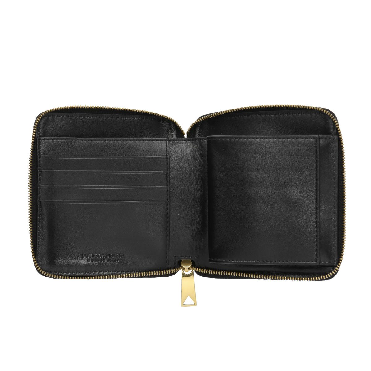 ボッテガ ヴェネタ ラウンドファスナー 二つ折り財布