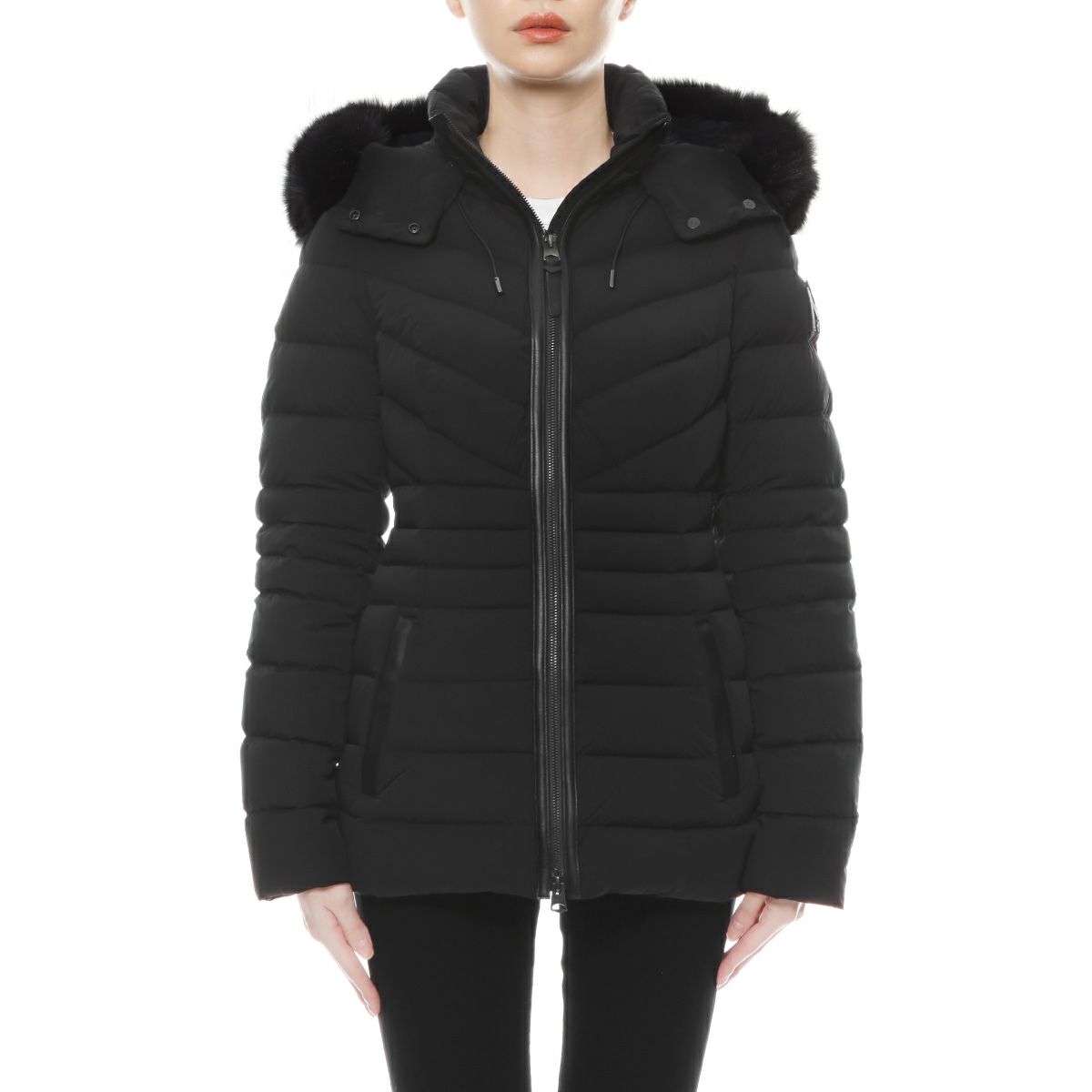 マッカージュ ファー＆フード付 ダウン ジャケット