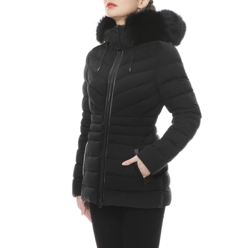 マッカージュ ファー＆フード付 ダウン ジャケット