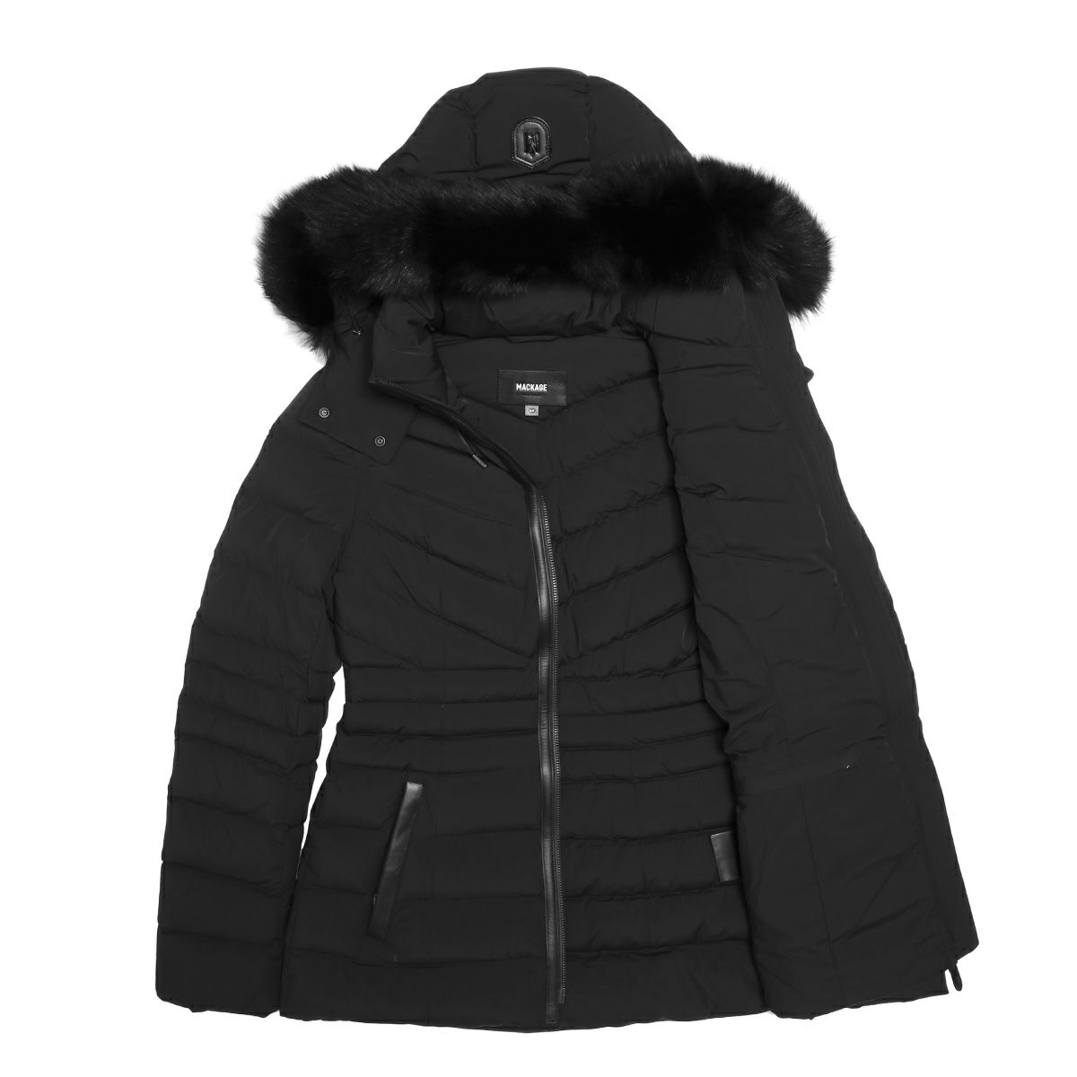 マッカージュ ファー＆フード付 ダウン ジャケット