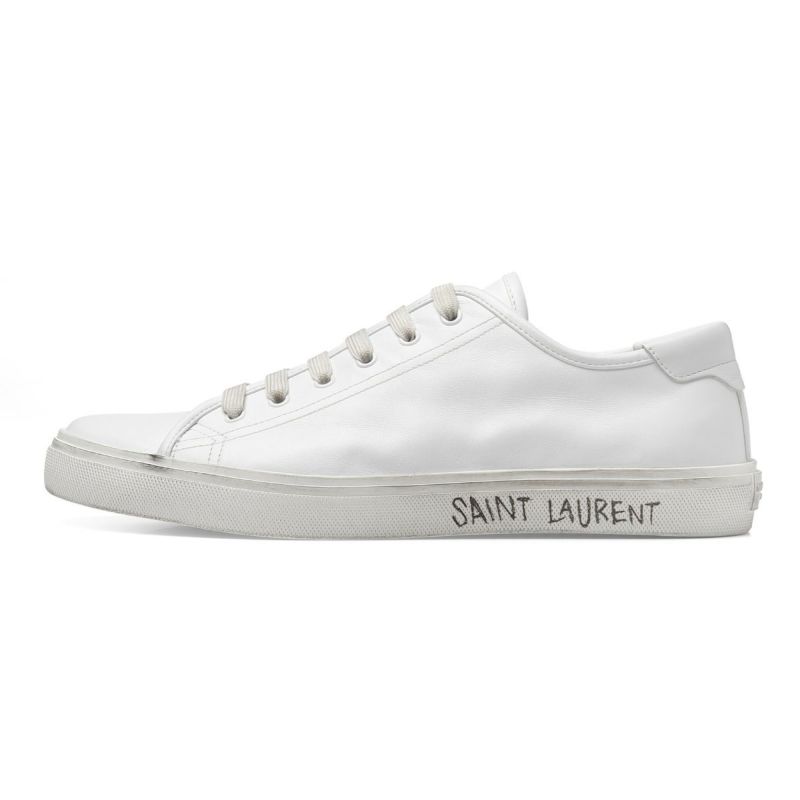 Saint Laurent 手書きロゴ ダメージスニーカー | bestemployerbrand.com