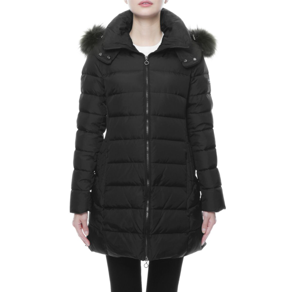 タトラスファー＆フード付 ダウンコート