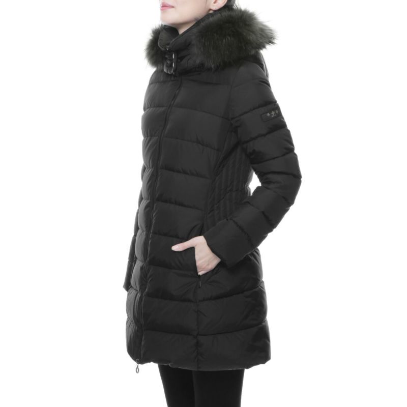 タトラスファー＆フード付 ダウンコート