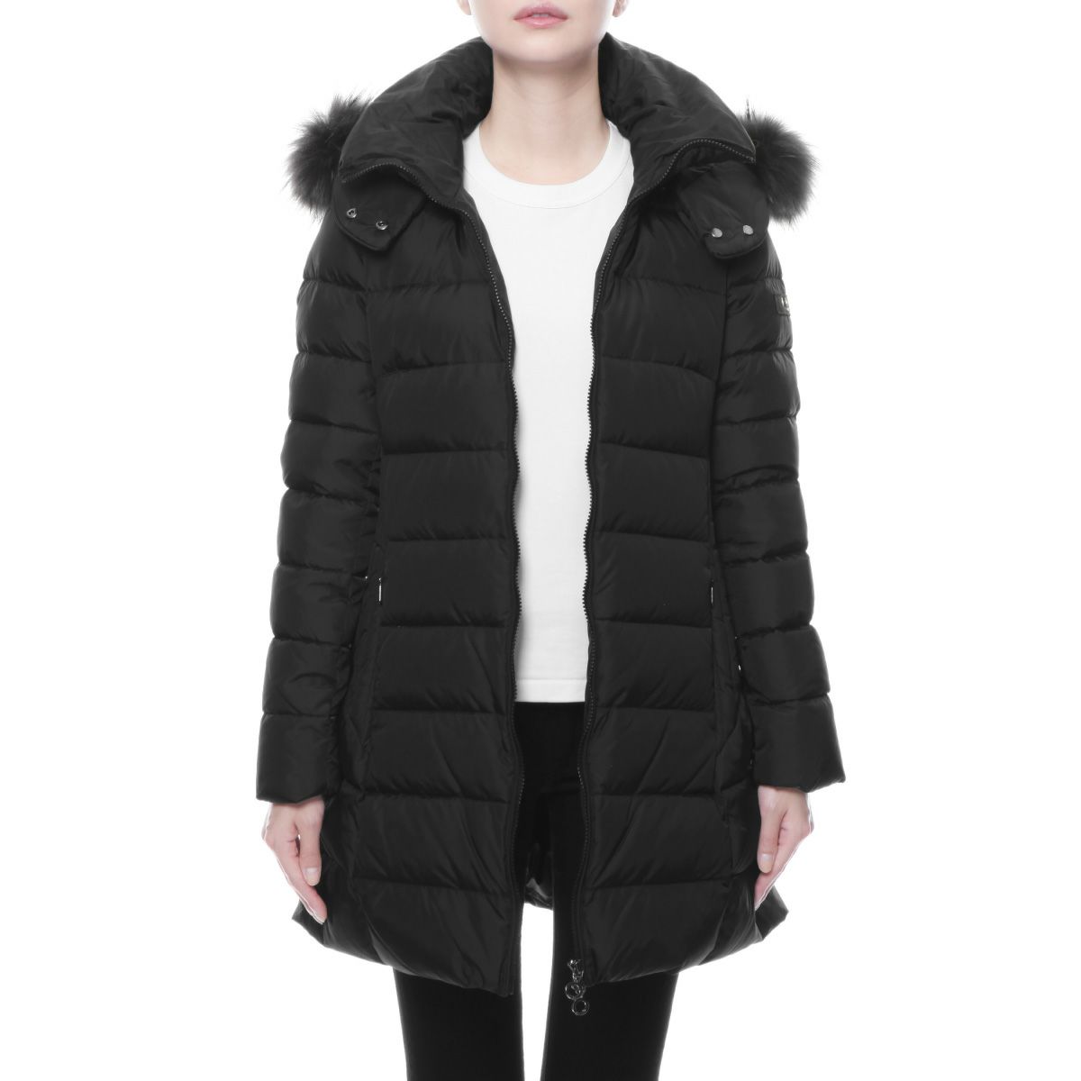 タトラスファー＆フード付 ダウンコート