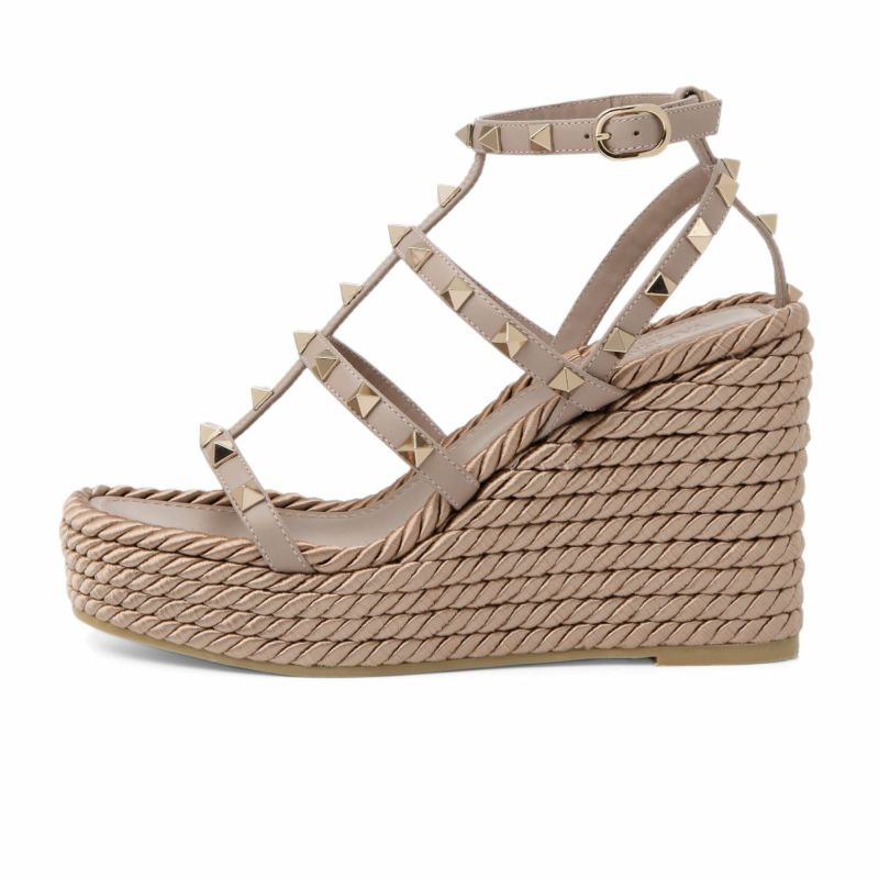 ヴァレンティノ ストラップ付 ウェッジ サンダル