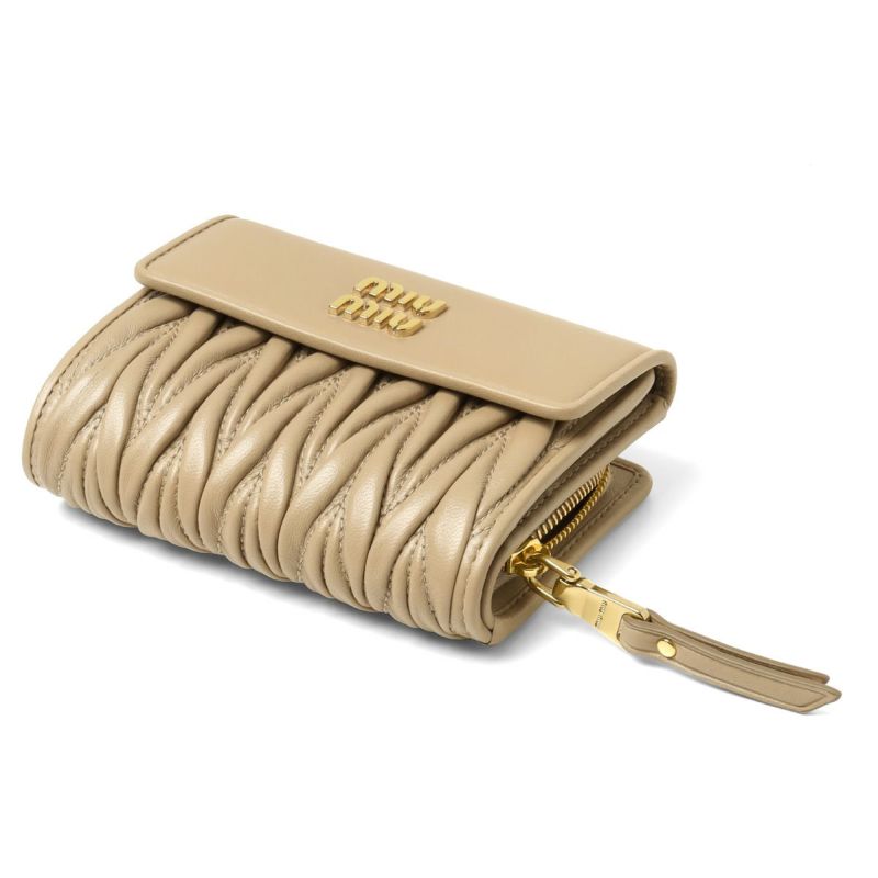 財布 miumiu ミュウミュウ Miu Miu MIUMIU 二つ折り財布 5MV204 2FPP