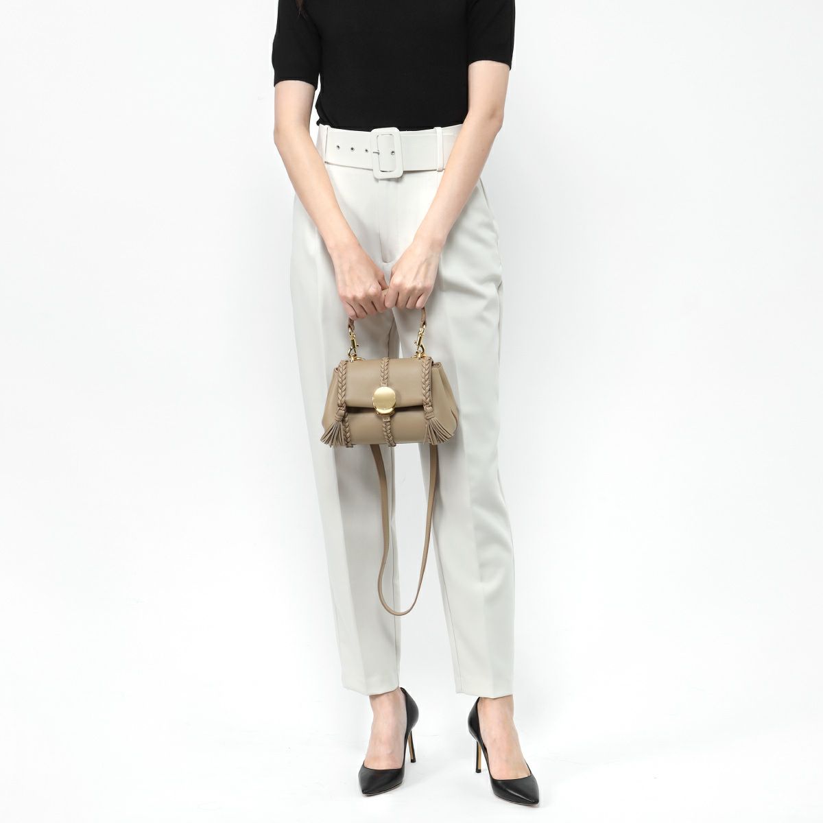 クロエ ショルダー付 ハンドバッグ ミニ レディース