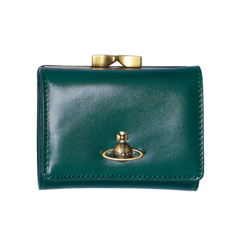 VIVIENNE WESTWOOD 三つ折り財布 ENVELOPE 5115002EW L008L M404 Vivienne Westwood☆SHINY PATENT 口金三つ折り財布 (Vivienne