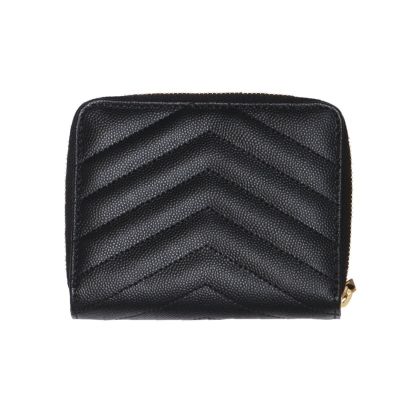 SAINT LAURENT PARIS レディース ミニ財布 668288 BOW01 1000 SAINT LAURENT PARIS サンローラン パリ 二つ折り財布