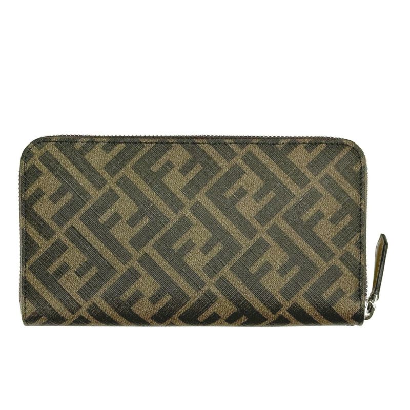 FENDI】日本限定 グレーファブリック 二つ折り財布 (FENDI