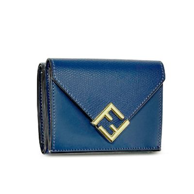 FENDI 振り返 フェンディ 三つ折り財布 8M0480 ALV4 レディース FFダイヤモンド レザー ミニ財布 豆財布