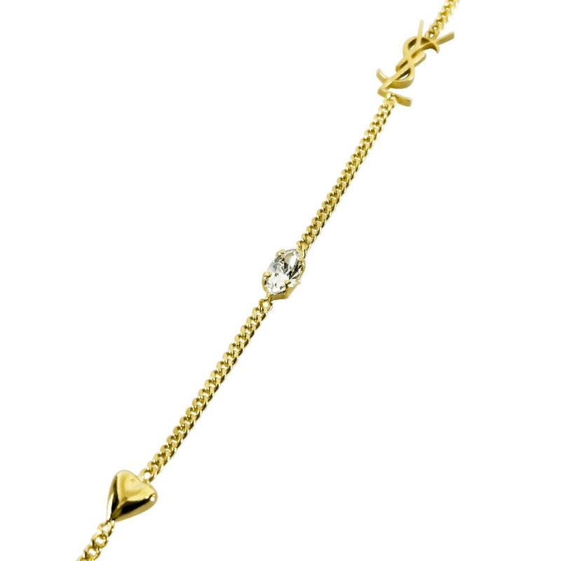 サンローランSAINT LAURENT✥ゴールドブレスレット シェル貝殻✥美品 ウィメンズ ブレスレット＆バングル | サンローラン | YSL