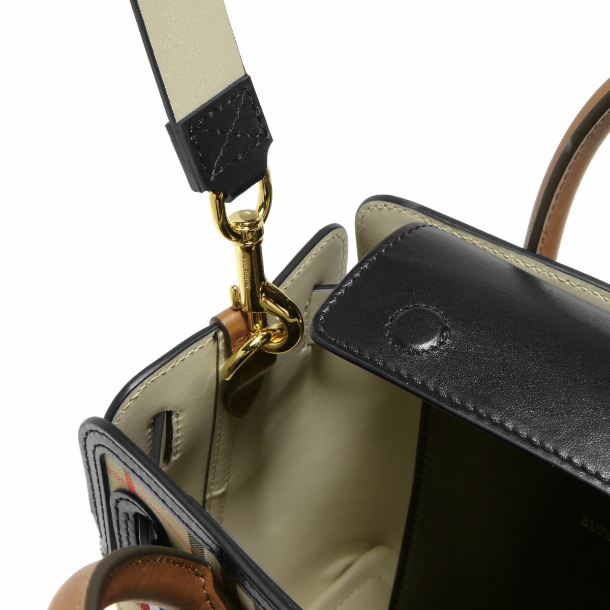 バーバリー ショルダー付 トートバッグ ミニ レディース