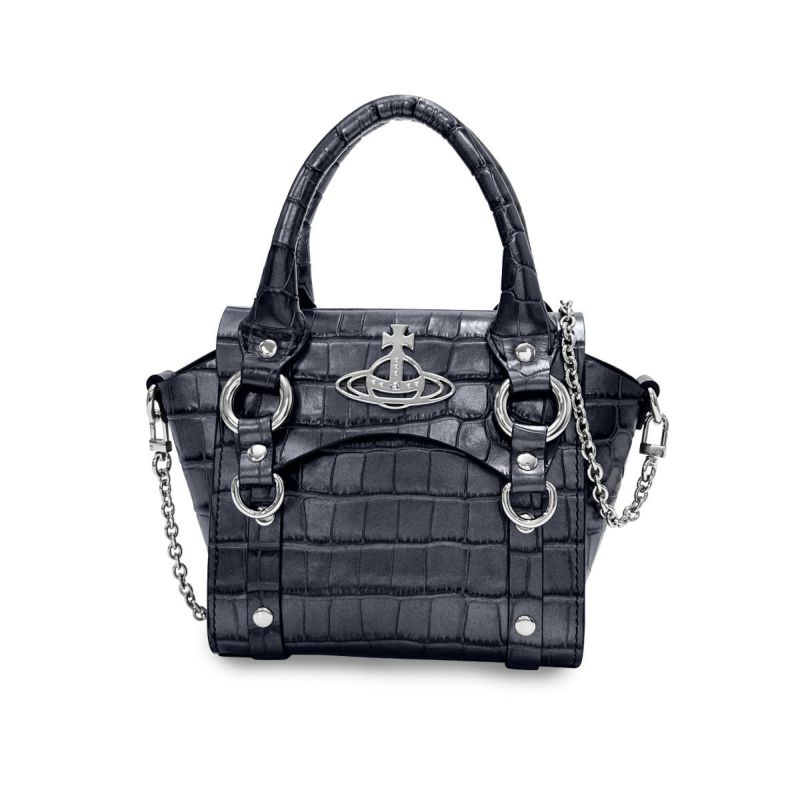 ヴィヴィアンウエストウッド ショルダー付 ハンドバッグ ミニ レディース