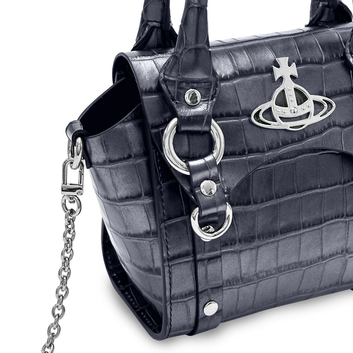 ヴィヴィアンウエストウッド ショルダー付 ハンドバッグ ミニ レディース