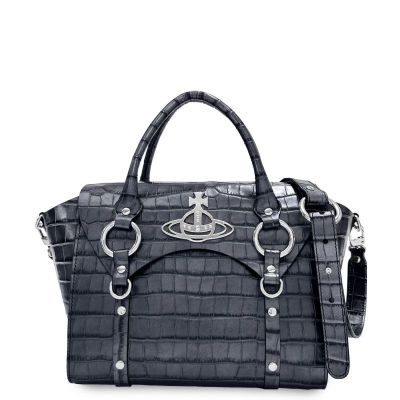 ヴィヴィアンウエストウッド ショルダー付 ハンドバッグ ミディアム レディース