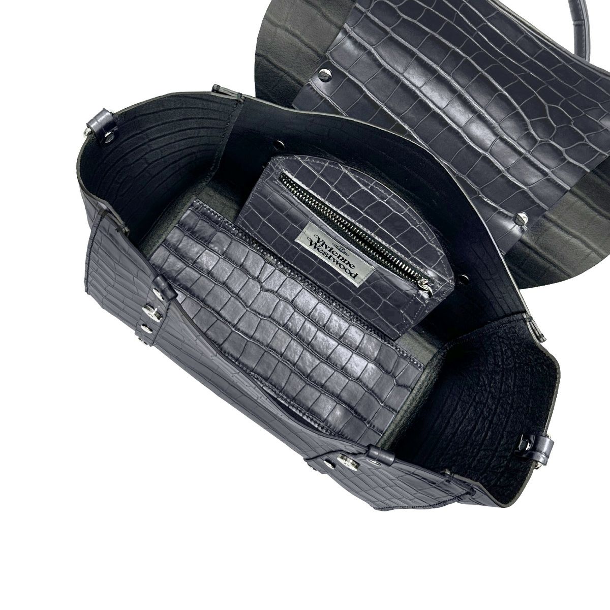 ヴィヴィアンウエストウッド ショルダー付 ハンドバッグ ミディアム レディース