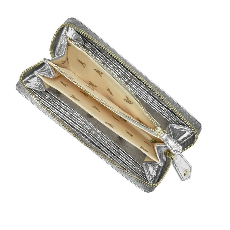 ヴィヴィアンウエストウッド ラウンドファスナー長財布 レディース