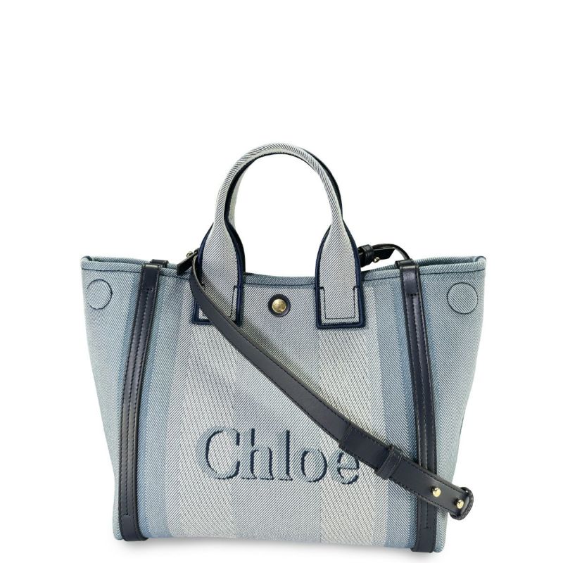 Chloe ミディアムハンドバッグ ブルー SS25 CHLOE バッグ CHC25SS911 O65 485|インポートショップDOUBLE