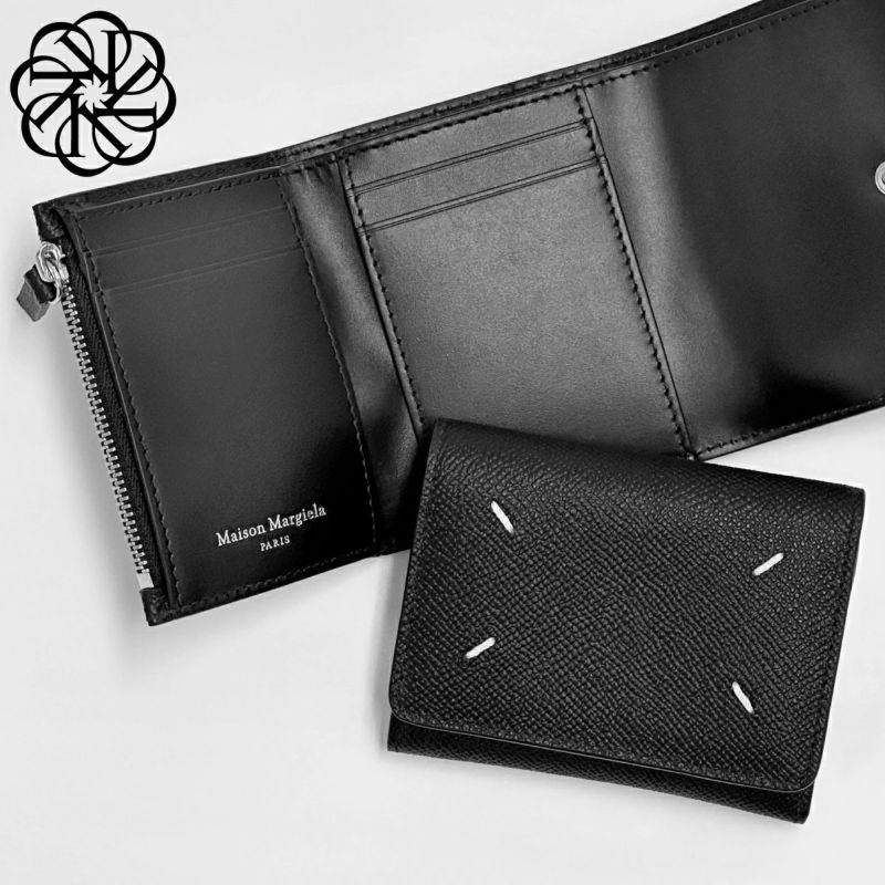 メゾンマルジェラ ライン11 三つ折り財布 レディース