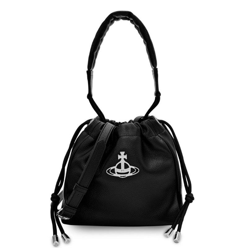 ヴィヴィアンウエストウッド ショルダー付 バケットバッグ スモール レディース