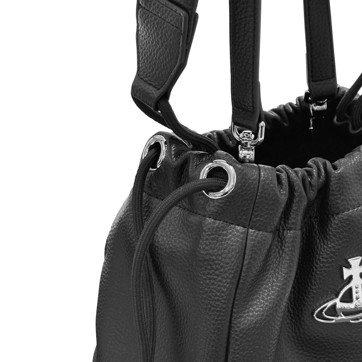 ヴィヴィアンウエストウッド ショルダー付 バケットバッグ スモール レディース