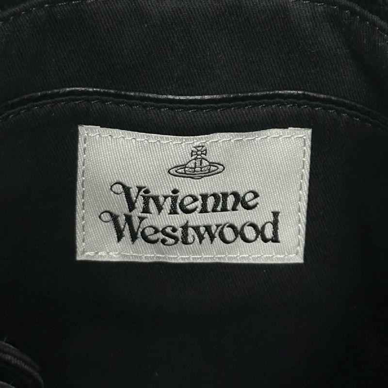 ヴィヴィアンウエストウッド ショルダー付 バケットバッグ スモール レディース