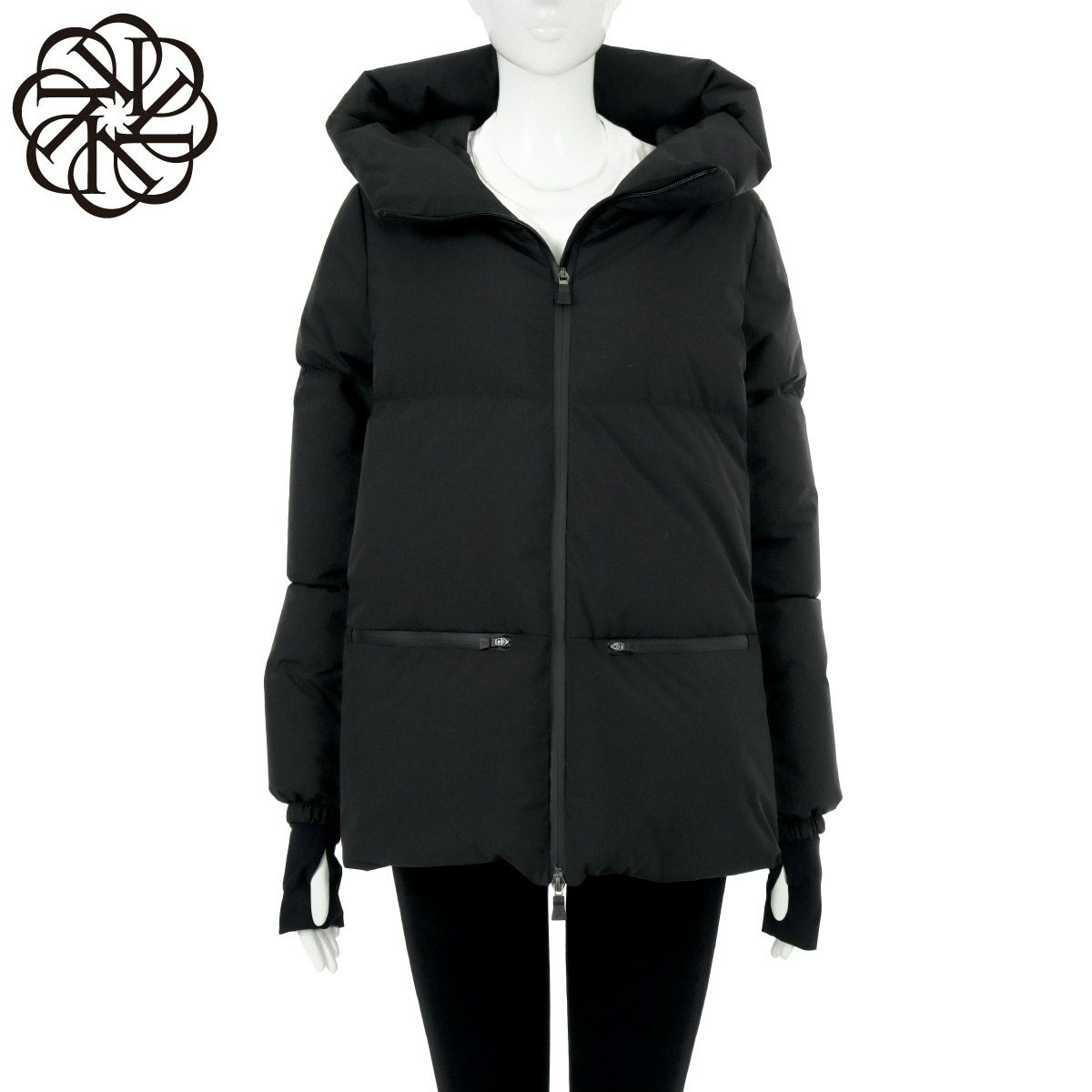 ヘルノ フード付 ダウンジャケット レディース