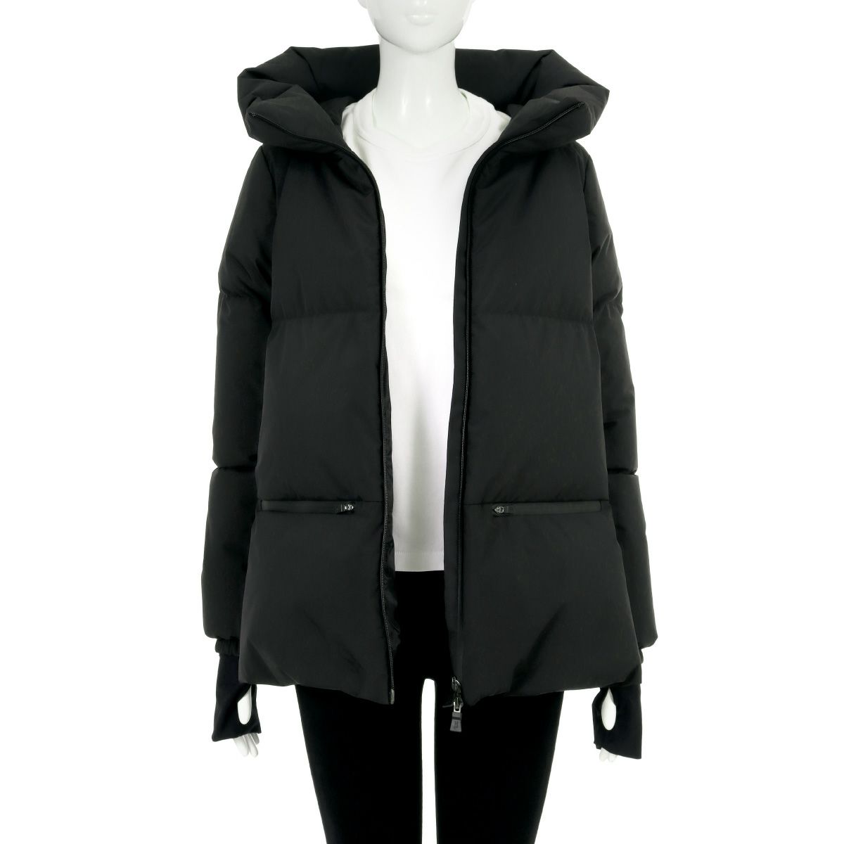 ヘルノ フード付 ダウンジャケット レディース