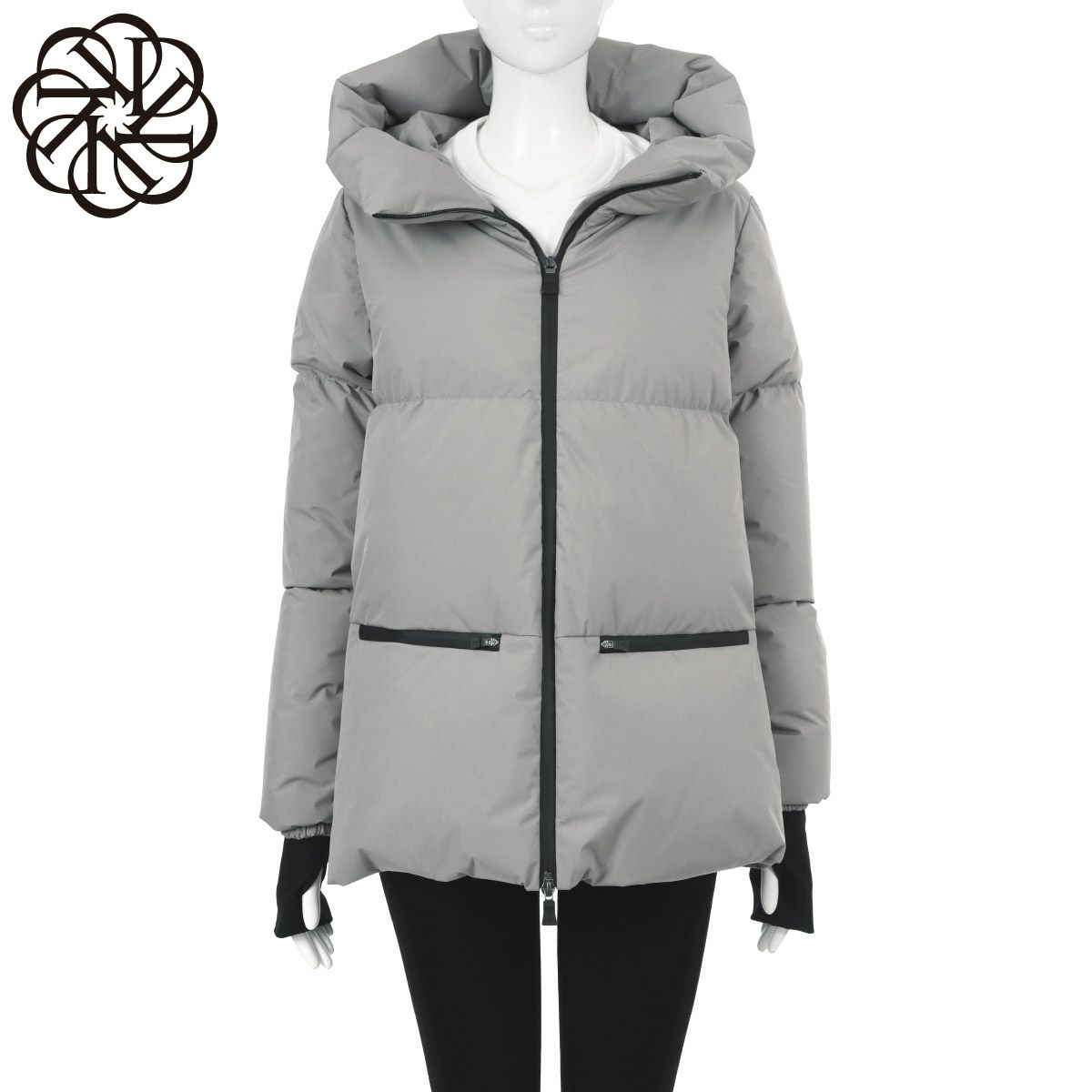 ヘルノ フード付 ダウンジャケット レディース