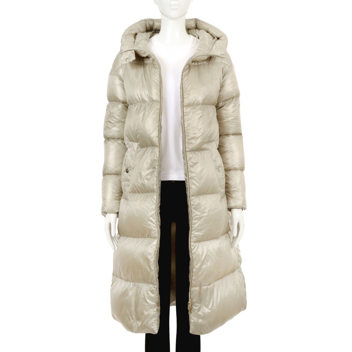 ヘルノ フード付 ダウンコート レディース